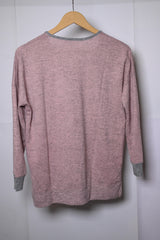 Thriftyfy Pink Winter Sweatshirt (Medium)