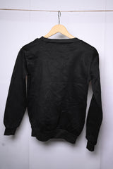 Thriftyfy Black Sweatshirt with Wine Glass - Small