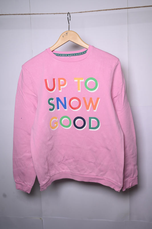 George Pink 'Up to Snow Good' Sweatshirt - Small