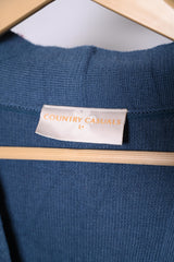 Country Casuals Blue Wool Long Sweater - Large