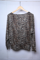 Dorothy Perkins Cheetah Print Sweatshirt - Medium