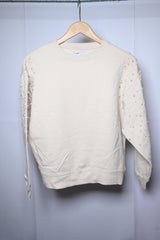 Pull and Bear Cream Sweatshirt - Small