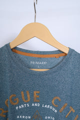 Green Half Sleeve T-shirt By Primark