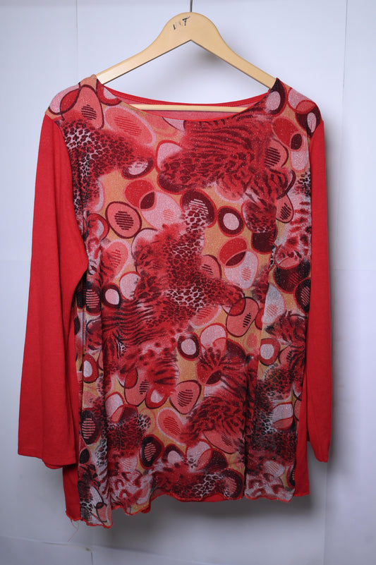 Thriftyfy Red Blouse - Small