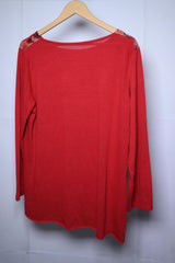 Thriftyfy Red Blouse - Small