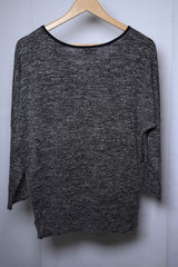 Miss Sassy Oversized Grey Sweatshirt - Medium