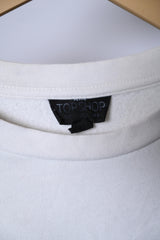 Topshop White Sweatshirt - Medium