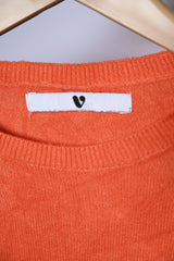 V Orange Winter Blouse