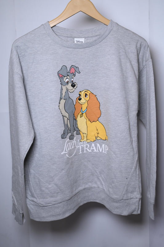 Disney Grey Sweatshirt - Lady in the Tramp - Medium