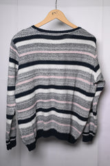 White, Blue & Pink Dorothy Perkins Large Sweater