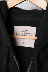 Hollister Grey and Black Hoodie (Large, Excellent Condition)