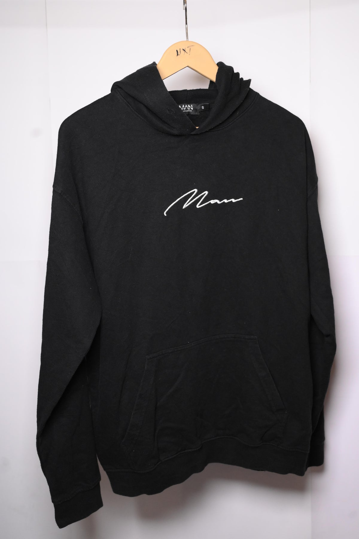 Man Black Hoodie by Boohoo (Small, Excellent Condition)