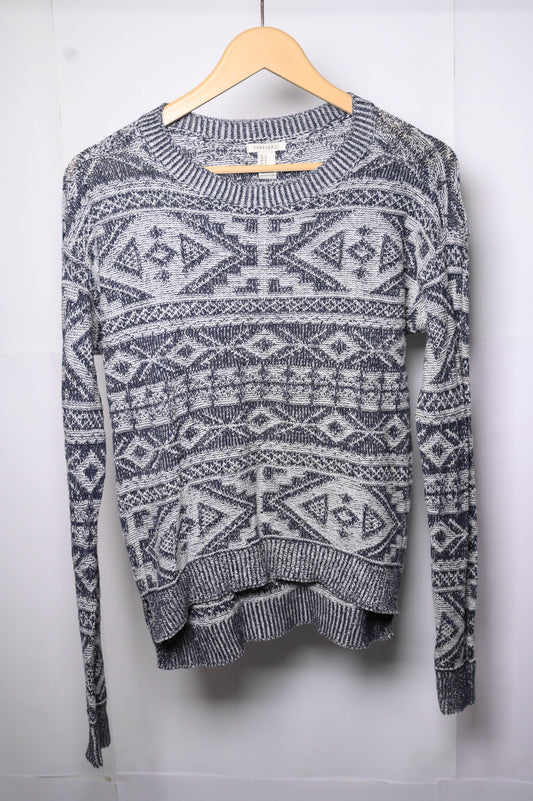 Blue & White Forever Medium Sweater