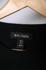 Qed London Black Small Sweatshirt with Swans