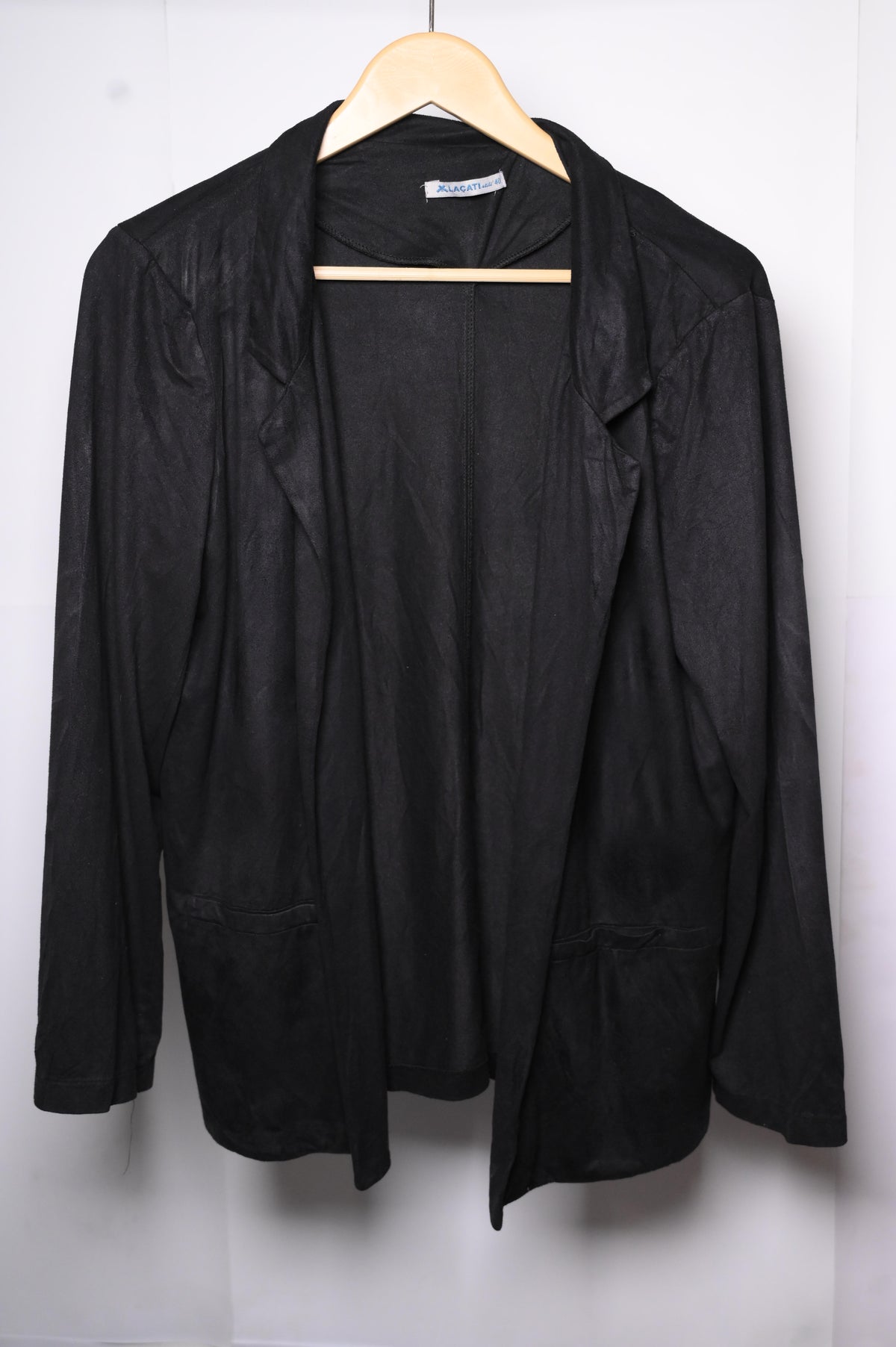 Classic Black Polyester Shrug