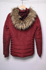 F&F Maroon  Puffer Jacket - Small