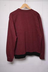 Pep&Co Maroon, Black, and White Sweatshirt - Large