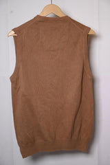 Brown M&S Small Sweater (Cut Sleeves)