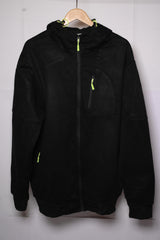 Thriftyfy Black and Green Hoodie (Medium, Good Condition)