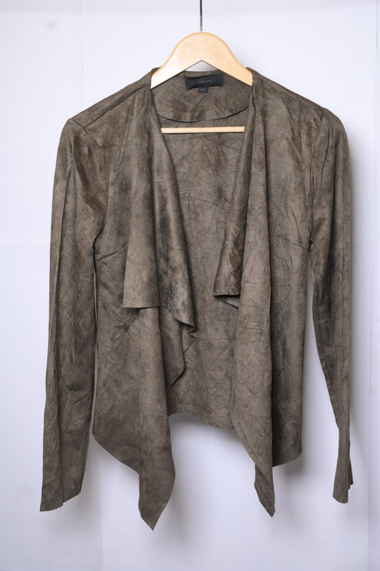 Dark Brown Polyester Shrug