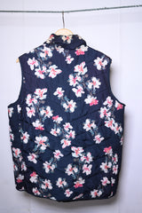 Janina Vivid Blue Floral Puffer Jacket