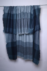 Thriftyfy Blue Cotton Shawl - Lightweight and Comfortable