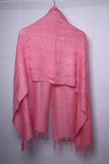 Thriftyfy Pink Knitted Shawl - Elegant and Stylish