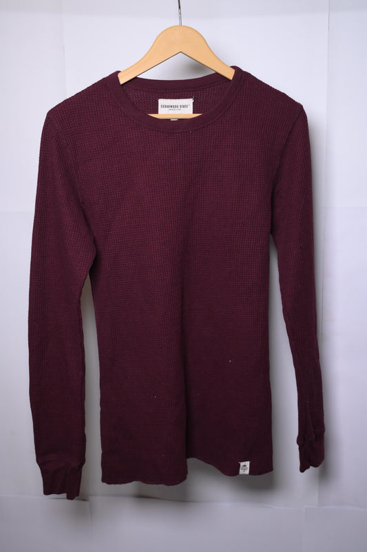 Cedarwood State Maroon  Medium Sweater