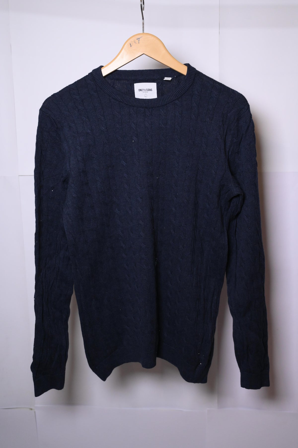 Dark Blue Only and Sons Medium Sweater