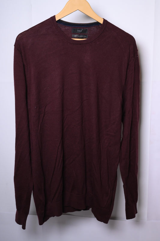 M&S Maroon XL Sweatshirt – Good Condition