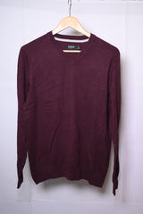 Deep Purple Burton Medium Sweater (V-Neck)