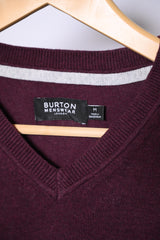 Deep Purple Burton Medium Sweater (V-Neck)