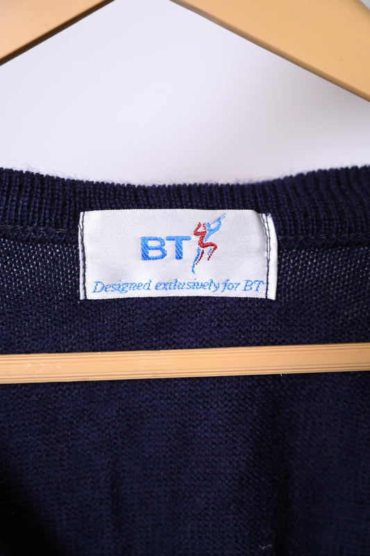 BT Navy Blue Medium Sweater (V-Neck)
