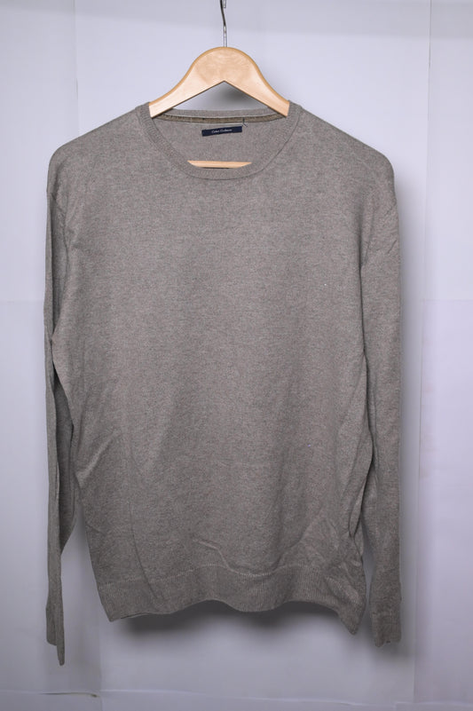 Cotton Cashmere (Cortefiel) Grey Sweatshirt - Large