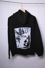 River Island Black Hoodie (Medium, Excellent Condition, Front and Back Printed)