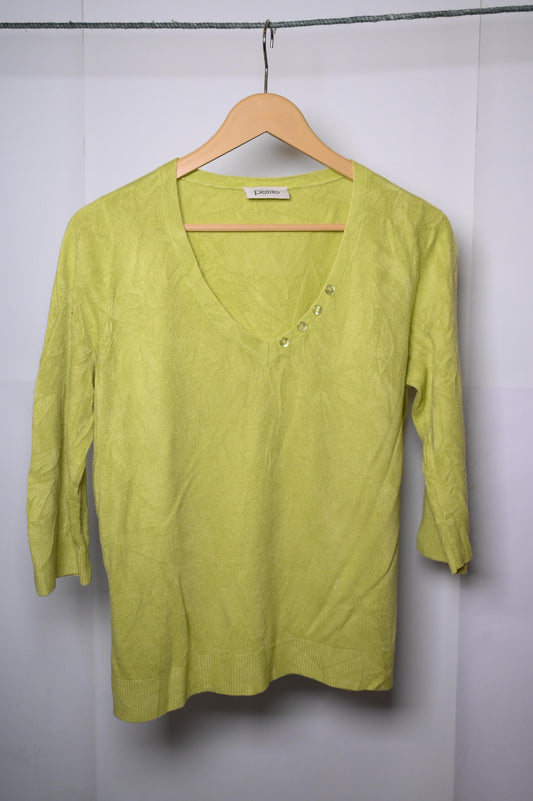 Petite Medium Light Green Sweatshirt
