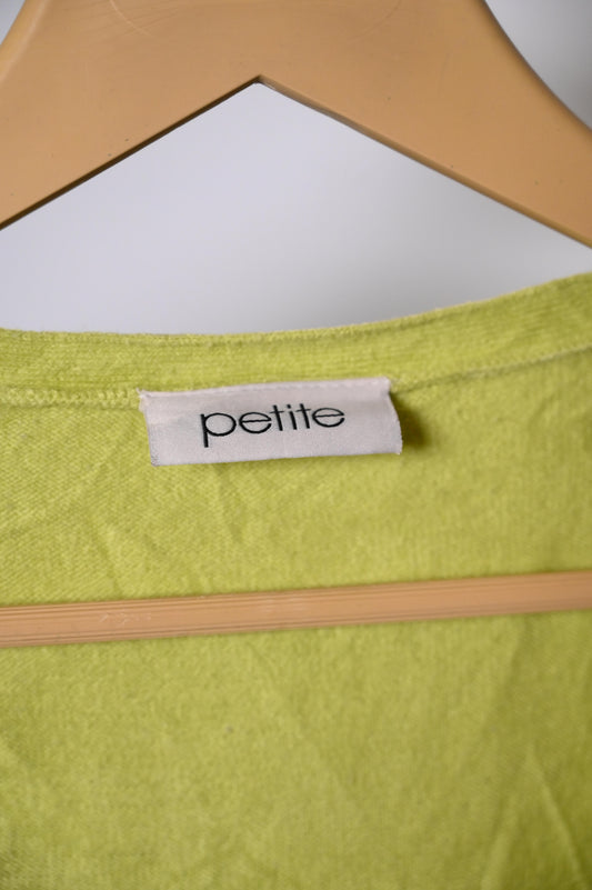 Petite Medium Light Green Sweatshirt