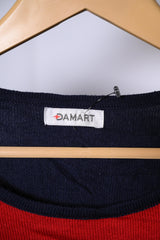 Damart White, Red, and Purple Sweatshirt