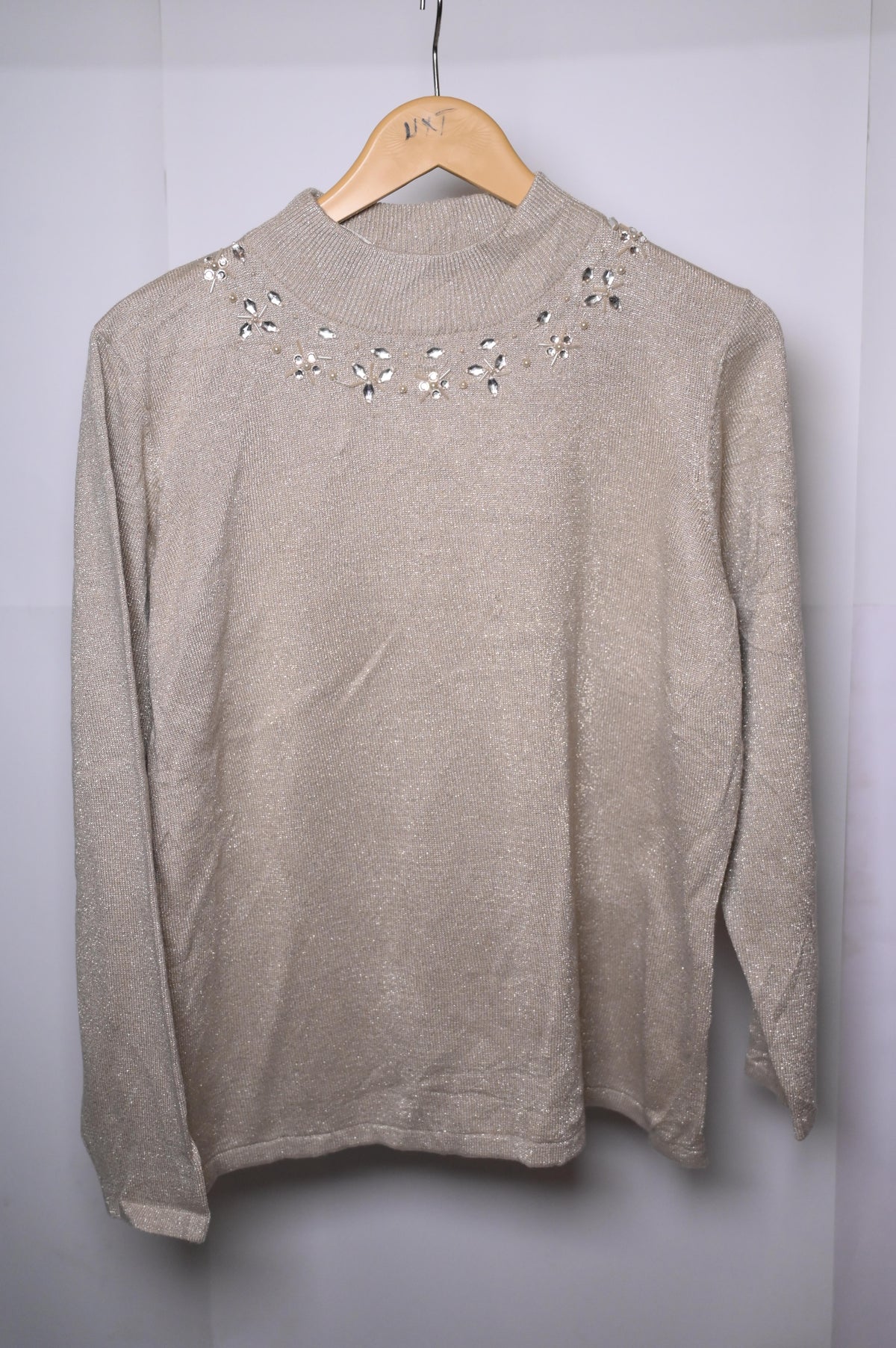 Bonmarche Medium Fawn Sparkle Sweatshirt