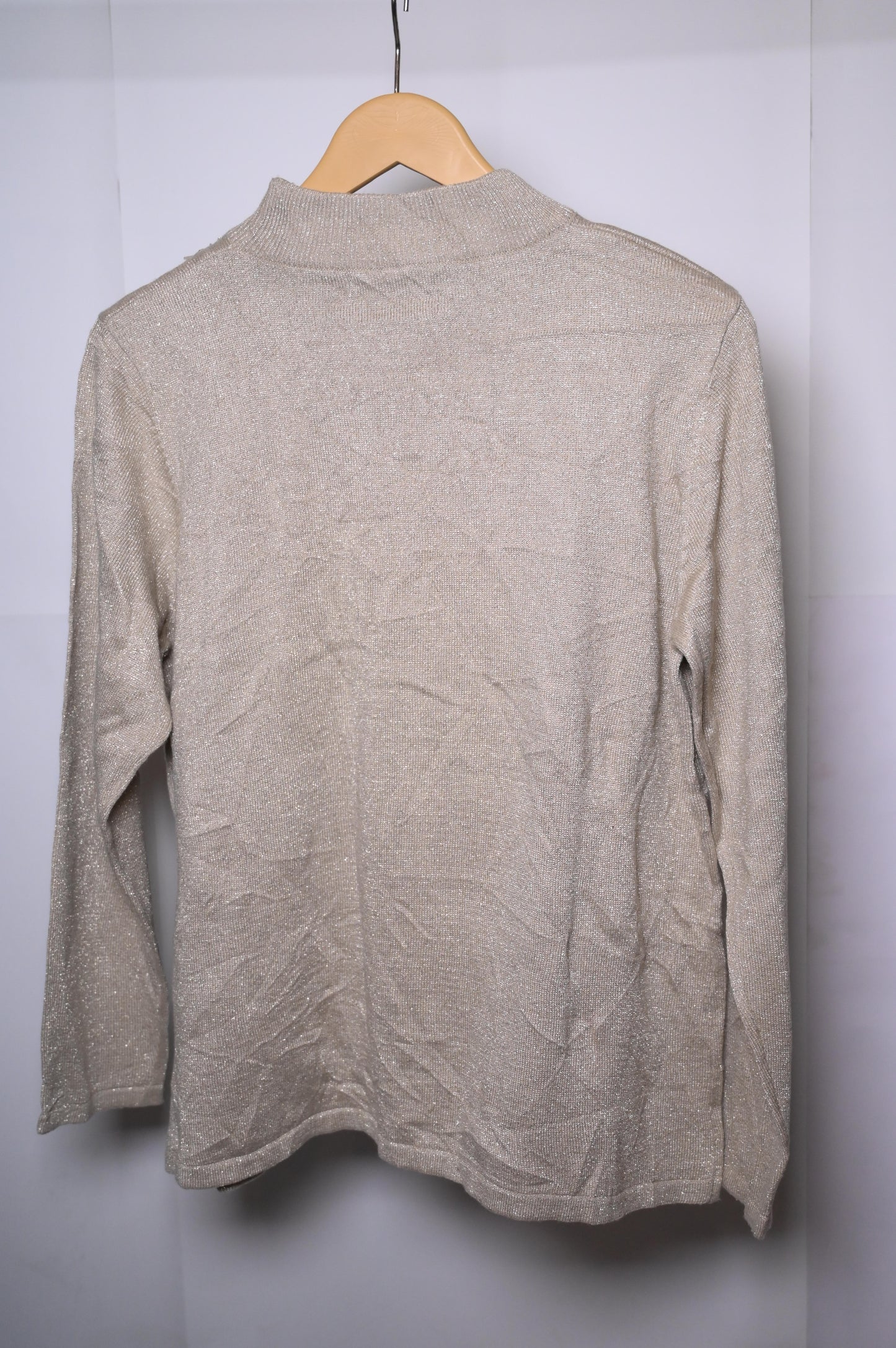 Bonmarche Medium Fawn Sparkle Sweatshirt