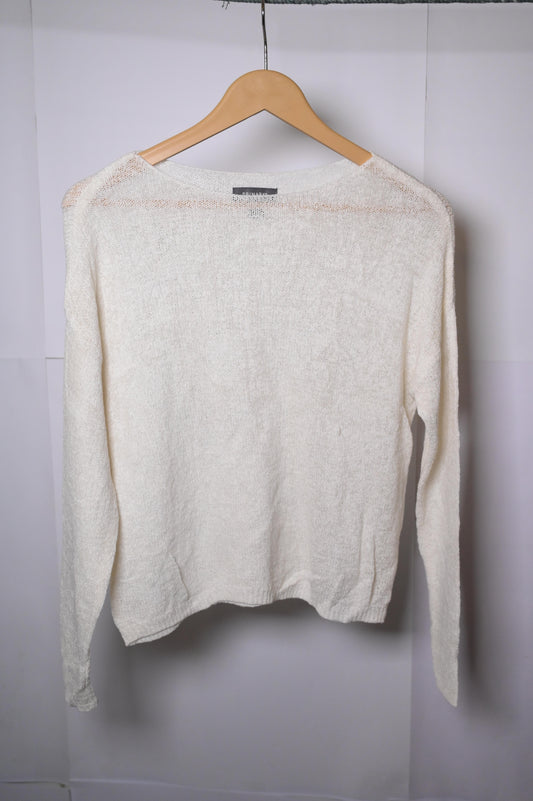 Primark White Viscose Sweater – Small Size