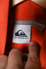 Quicksilver Vibrant Orange Full-Sleeve Hoodie