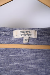 Papaya Grey & White Sweatshirt (Medium)