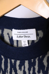 Paris Atelier Small Black and Brown Zebra Sweatshirt