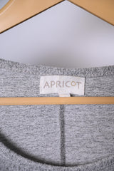 Apricot Grey Oversized Medium Sweatshirt