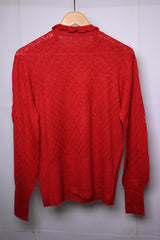 Next Large Red Turtle Neck Sweatshirt