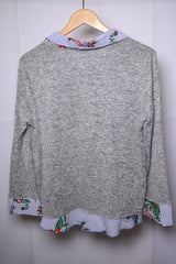 Pebble & Sione Grey Large Sweatshirt