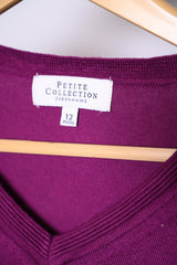 Petite Collection Purple Sweatshirt - Medium