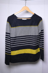 Jasper Conran Black and White Sweatshirt - Medium