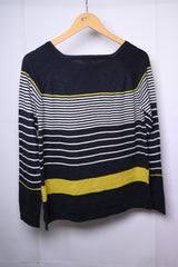 Jasper Conran Black and White Sweatshirt - Medium